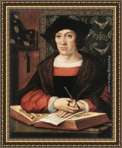 Bernaert Van Orley Framed Paintings - Joris van Zelle by Bernaert van Orley