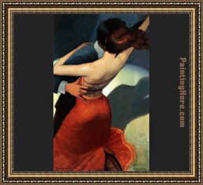 The Spanish Dancer Framed Paintings - Salsa Dancers by Bill Brauer
