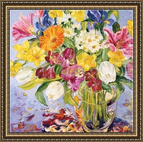 Burgers Framed Paintings - A Brand New Day by Bobbie Burgers