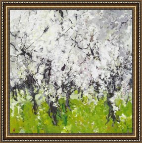 Burgers Framed Paintings - If Fate Should Break My Stride by Bobbie Burgers