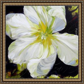 Burgers Framed Paintings - Impact by Bobbie Burgers