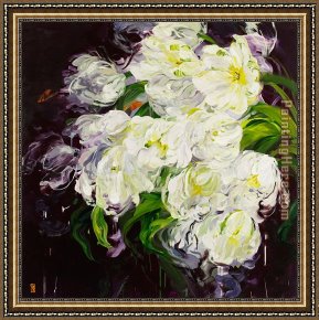 Burgers Framed Paintings - Irresistibly Intimate by Bobbie Burgers