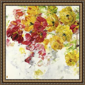 Burgers Framed Paintings - Lovely Fugitive 2 by Bobbie Burgers