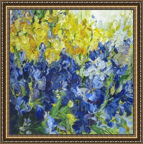 Burgers Framed Paintings - Overlapping Memories by Bobbie Burgers