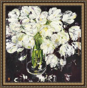 Burgers Framed Paintings - Shadow and Depth by Bobbie Burgers