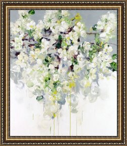 Those Blossoms You Gave So Freely 1 Framed Paintings - Those Blossoms You Gave So Freely 1 by Bobbie Burgers