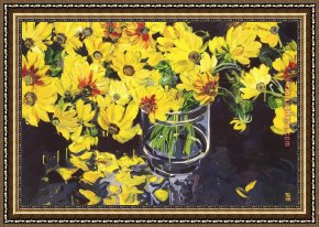 Emilie, Die Schwester Menzels Framed Paintings - To Die And Be Born by Bobbie Burgers