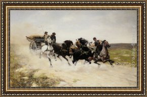 The Rescue Framed Paintings - The Rescue by Bodhan Von Kleczynski
