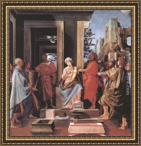Triptych of The Adoration of The Magi Framed Paintings - Adoration of the Magi by Bramantino