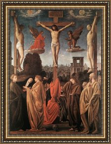 Bramantino Framed Paintings - Crucifixion by Bramantino