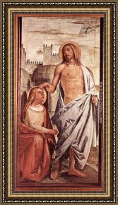 Noli Me Tangere Framed Paintings - Noli me Tangere by Bramantino