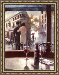 Rain, Steam And Speed - The Great Western Railway Framed Paintings - After the Rain by Brent Heighton