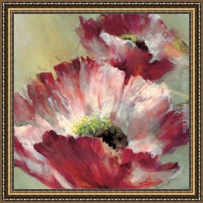 Jaune Poppy Framed Paintings - Lush Poppy by Brent Heighton