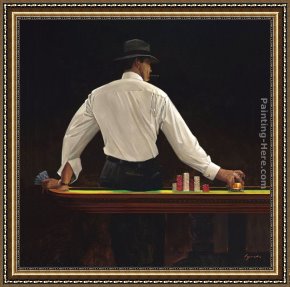 Twilight Romance by Brent Lynch Framed Paintings - Winning Hand by Brent Lynch