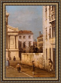 Canaletto Framed Paintings - S. Francesco Della Vigna Church And Campo by Canaletto
