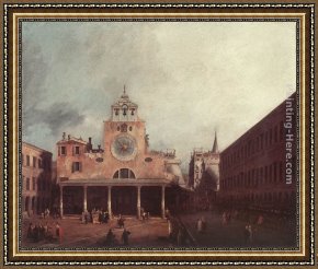 Canaletto Framed Paintings - San Giacomo di Rialto by Canaletto