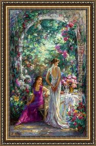 Ducks on a Riverbank on a Sunny Afternoon Framed Paintings - AFTERNOON TEA by Cao Yong