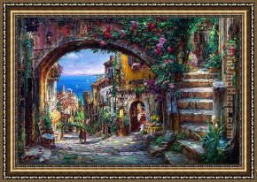 Altarpiece of The Church Fathers Vision of St Sigisbert Framed Paintings - THE VISION BEYOND by Cao Yong