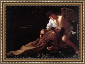 Saint Francis of Assisi Framed Paintings - St. Francis in Ecstasy by Caravaggio