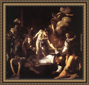 The Martyrdom of St. Matthew Framed Paintings - The Martyrdom of St. Matthew by Caravaggio