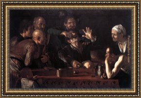 Pulling a Tooth Framed Paintings - The Tooth Drawer by Caravaggio