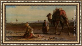 One of Their Gods Framed Paintings - La illah ill allah - There is no god, but god by Carl Haag