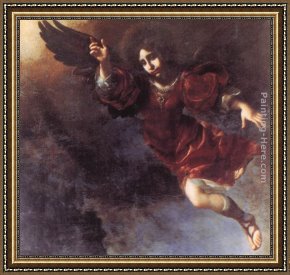 Carlo Brancaccio Framed Paintings - The Guardian Angel by Carlo Dolci