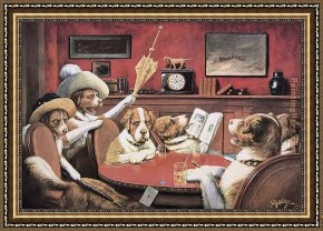 Friends Framed Paintings - Sitting Up With A Sick Friend by Cassius Marcellus Coolidge