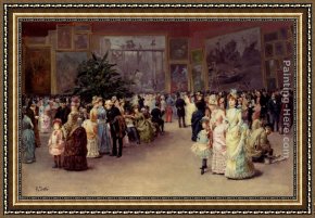 Cesare Framed Paintings - Varnishing Day by Cesare-Auguste Detti