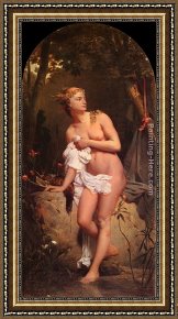 Diana And Acteon Framed Paintings - Diana by Charles Gleyre