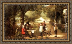 Cleopatra Testing Poisons on Condemned Prisoners Cropped Framed Paintings - The Prisoner by Charles Hunt