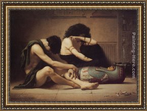 Born to Kill Framed Paintings - The Death of the First-Born by Charles Sprague Pearce