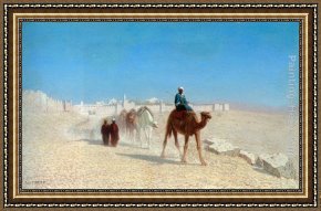 Jerusalem, Cote De La Porte De Jaffe Framed Paintings - Jerusalem, Cote de la Porte de Jaffe by Charles Theodore Frere