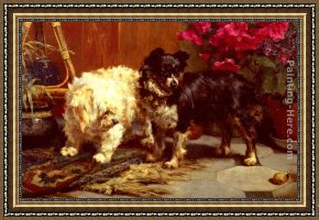 Eycken Framed Paintings - Surprise ! by Charles van den Eycken