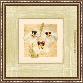 Floral Framed Paintings - Exotic Floral I by Cheri Blum