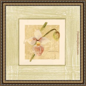Floral Framed Paintings - Exotic Floral IV by Cheri Blum