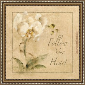 Floral Framed Paintings - Floral Sentiments III by Cheri Blum