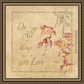 Floral Framed Paintings - Floral Sentiments IV by Cheri Blum