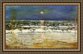 East Boothbay Harbor Framed Paintings - East Hampton by childe hassam