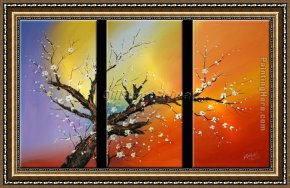 Those Blossoms You Gave So Freely 1 Framed Paintings - CPB0402 by Chinese Plum Blossom