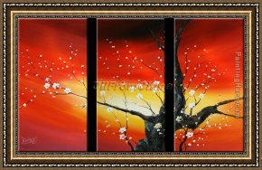 Those Blossoms You Gave So Freely 1 Framed Paintings - CPB0403 by Chinese Plum Blossom