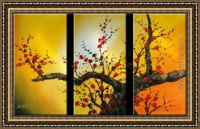 Those Blossoms You Gave So Freely 1 Framed Paintings - CPB0404 by Chinese Plum Blossom
