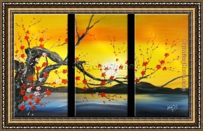Those Blossoms You Gave So Freely 1 Framed Paintings - CPB0405 by Chinese Plum Blossom