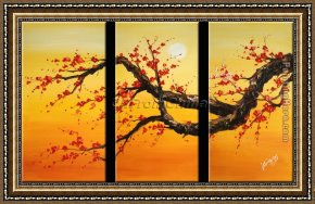 Those Blossoms You Gave So Freely 1 Framed Paintings - CPB0409 by Chinese Plum Blossom