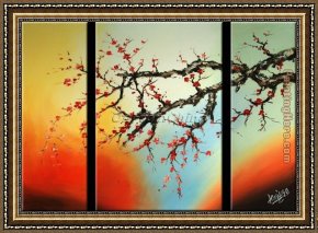 Those Blossoms You Gave So Freely 1 Framed Paintings - CPB0410 by Chinese Plum Blossom