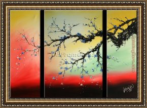 Those Blossoms You Gave So Freely 1 Framed Paintings - CPB0411 by Chinese Plum Blossom