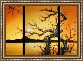 Those Blossoms You Gave So Freely 1 Framed Paintings - CPB0412 by Chinese Plum Blossom