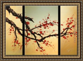 Those Blossoms You Gave So Freely 1 Framed Paintings - CPB0414 by Chinese Plum Blossom
