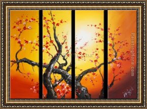 Those Blossoms You Gave So Freely 1 Framed Paintings - CPB0415 by Chinese Plum Blossom