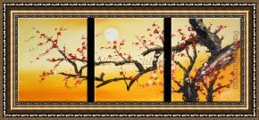 Those Blossoms You Gave So Freely 1 Framed Paintings - CPB0416 by Chinese Plum Blossom